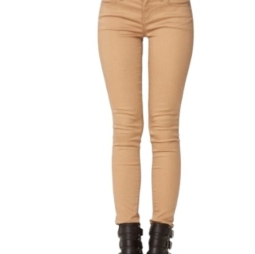 Red Denim Blue Skinny Pants